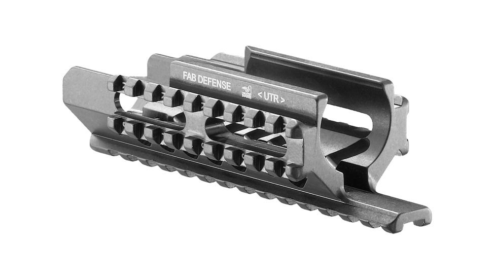 FAB Defense Aluminum Tactical Tri-Barrel Rail System, Black - Uzi, FX-UTR