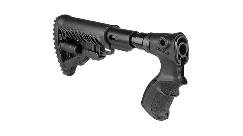 FAB Defense AR15/M4 Collapsible Buttstock w/ Shock Absorber for Remington 870, Black AGR870-FKSB