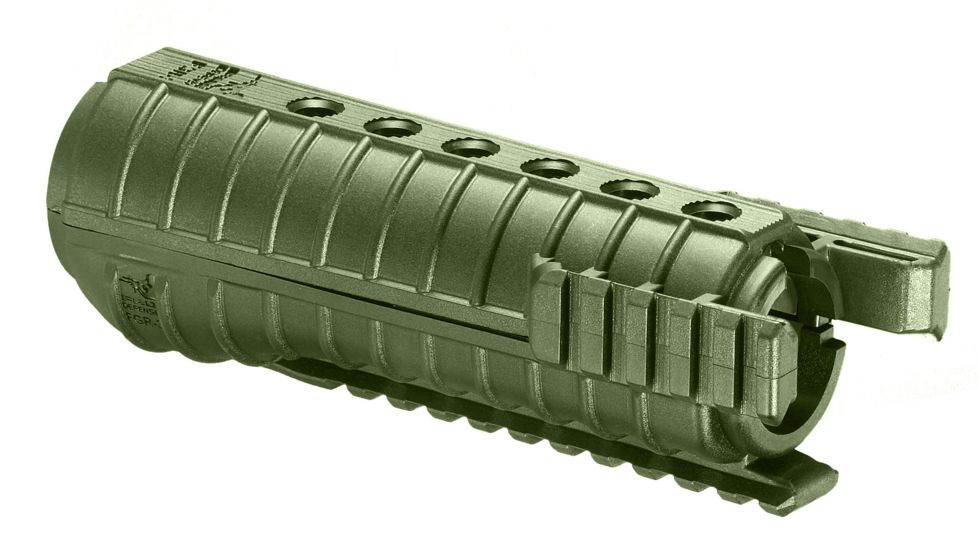 FAB Defense AR-15 Polymer 3 Rail Handguard Gun Grip, OD Green, FX-FGR3G