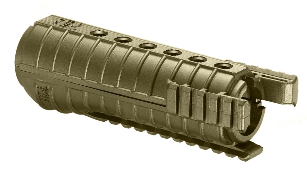 FAB Defense Polymer AR-15/M4 Picatinny 3 Rail Handguard Gun Grip, Flat Dark Earth, FX-FGR3T