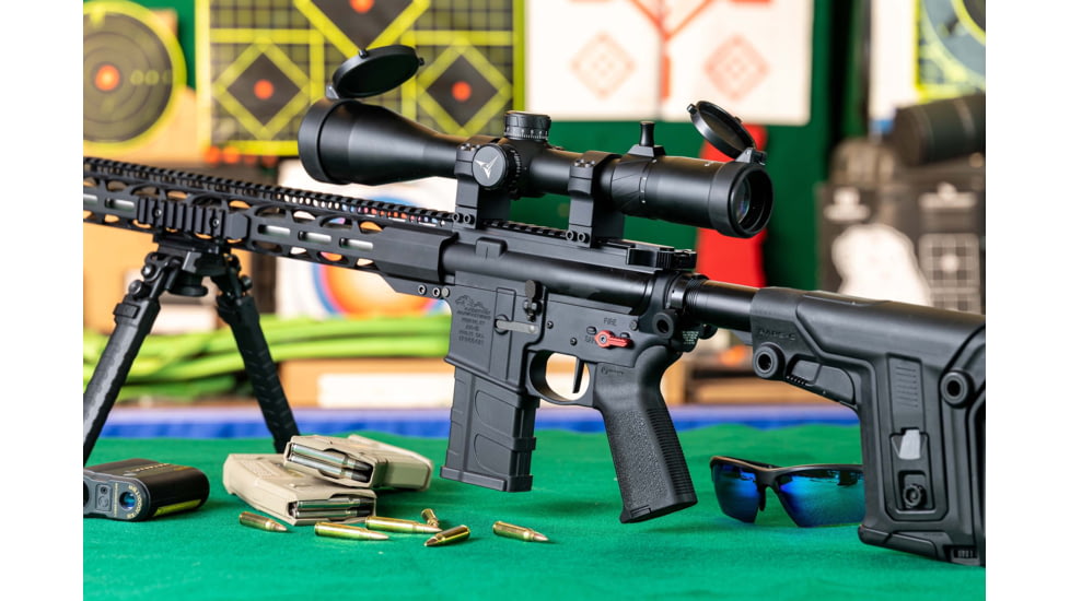 TRYBE Defense Custom AR Kit, 5.56x45mm NATO, 6-24x50mm FFP Rifle Scope, BCG-NB-ENH-KIT1