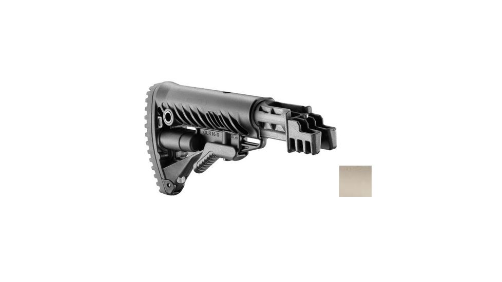 FAB Defense Collapsible Buttstock Tube for AK-47, Polymer, Flat Dark Earth, RBT-K47FK-FDE