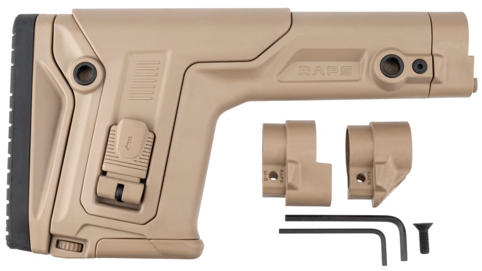 FAB Defense Rapid Adjustable Precision Buttstock, RAPS, LOP, 1Latch System, Tan, FX-RAPST