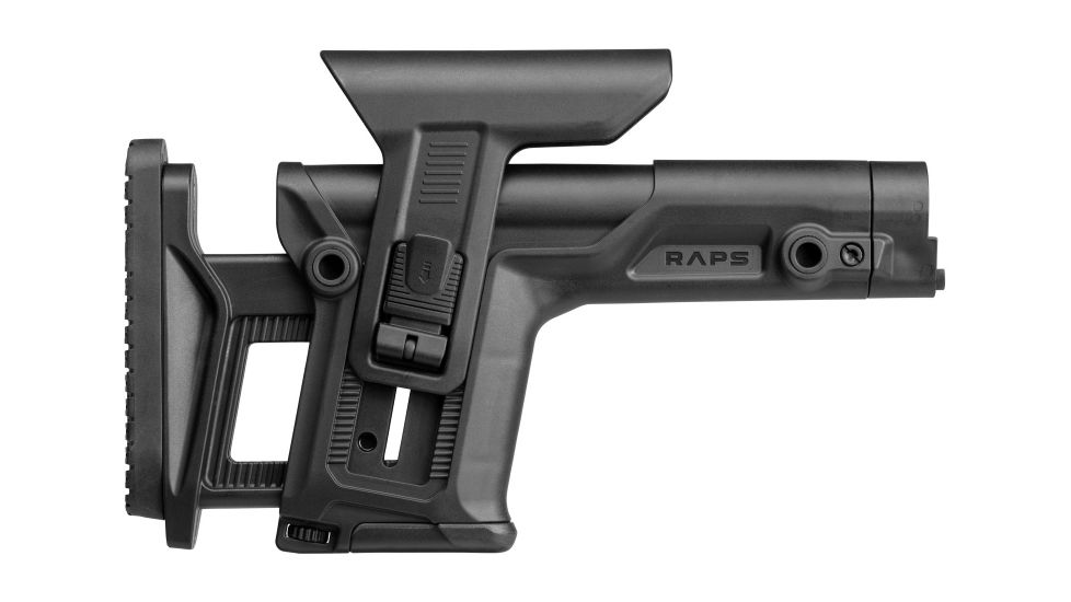 FAB Defense Rapid Adjustable Precision Buttstock, RAPS, LOP, 1Latch System, Black, FX-RAPS