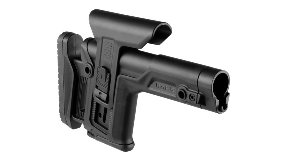 FAB Defense Rapid Adjustable Precision Buttstock, RAPS, LOP, 1Latch System, Black, FX-RAPS