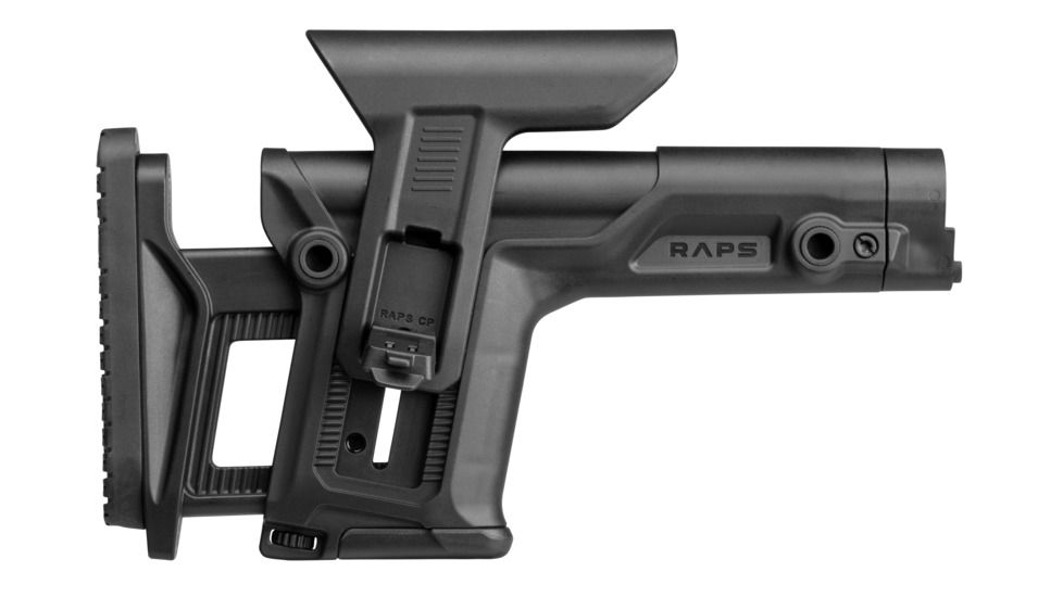 FAB Defense Rapid Adjustable Precision Buttstock, RAPS, LOP, 1Latch System, Black, FX-RAPS
