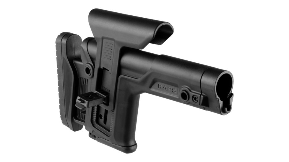 FAB Defense Rapid Adjustable Precision Buttstock, RAPS, LOP, 1Latch System, Black, FX-RAPS