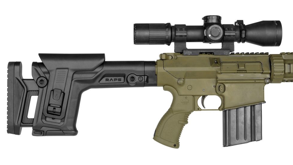 FAB Defense Rapid Adjustable Precision Buttstock, RAPS, LOP, 1Latch System, Black, FX-RAPS