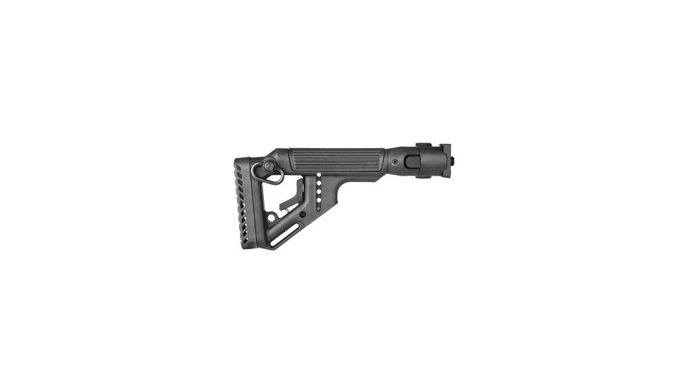 FAB Defense Folding Tactical Buttstock w/ Cheek Riser for VZ58 Polymer Joint, Black, UAS-VZP, EDEMO1