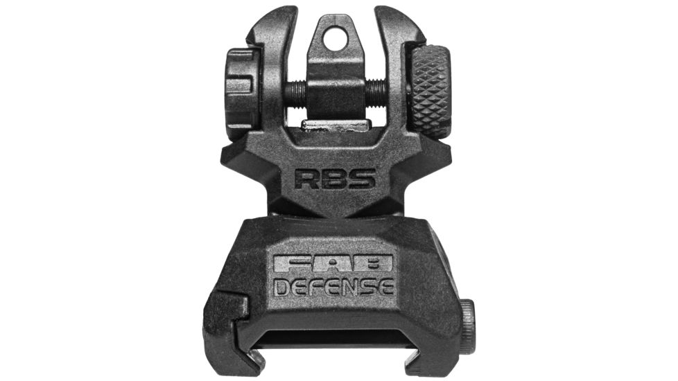 FAB Defense Top Mounted Deployable Rear Sight, Black, FX-RBS