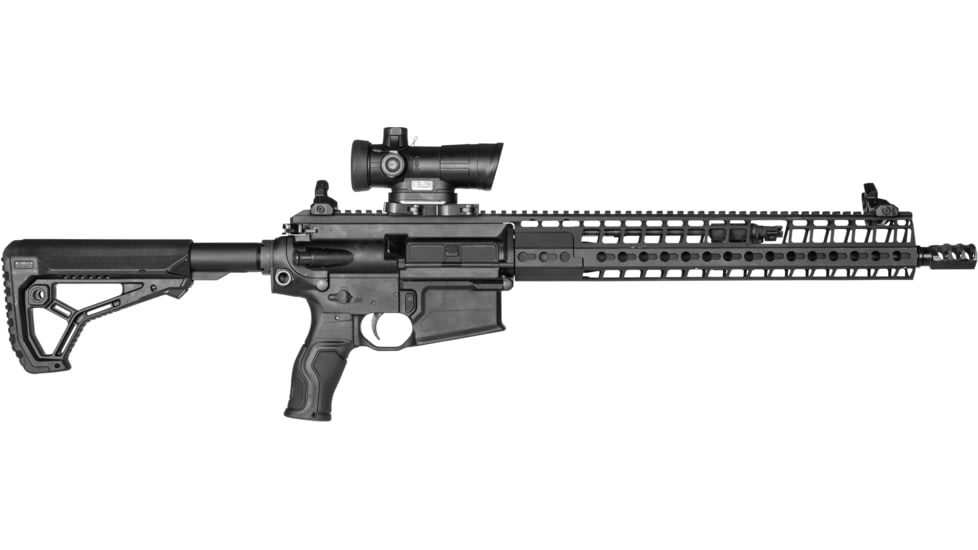 FAB Defense Top Mounted Deployable Front and Rear Sight for Left Hand, Black, fx-frbsoslhb