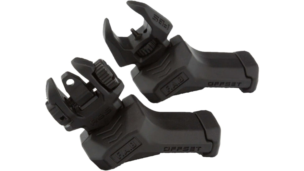 FAB Defense Top Mounted Deployable Front and Rear Sight for Right Hand, Black, fx-frbsosb