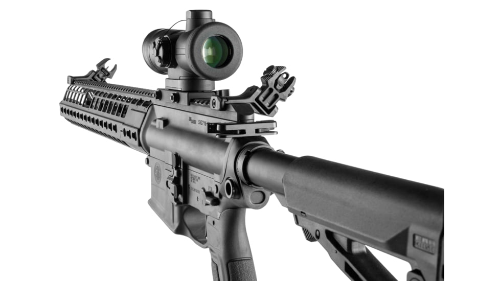 FAB Defense Top Mounted Deployable Front and Rear Sight for Right Hand, Black, fx-frbsosb