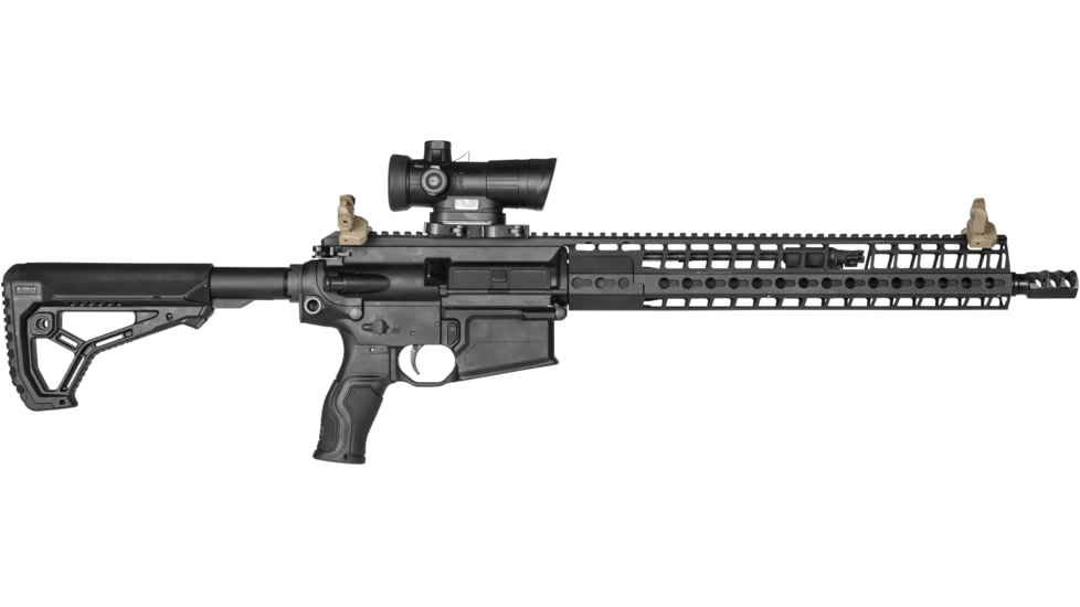 FAB Defense Top Mounted Deployable Front and Rear Sight for Right Hand, Flat Dark Earth, fx-frbsost