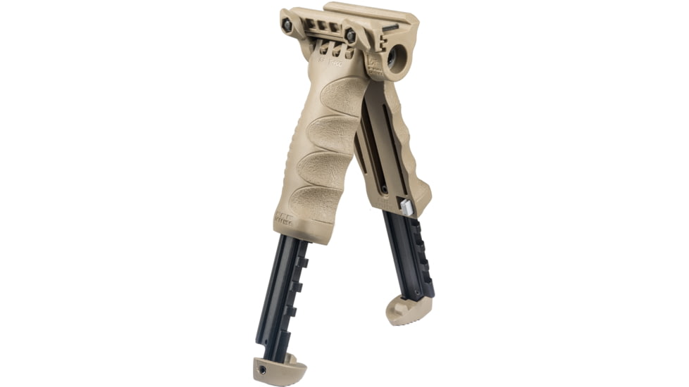 FAB Defense Gen-II Vertical Foregrip w/ Integrated Adjustable QR Bipod, Flat Dark Earth, FX-TPODG2QRT