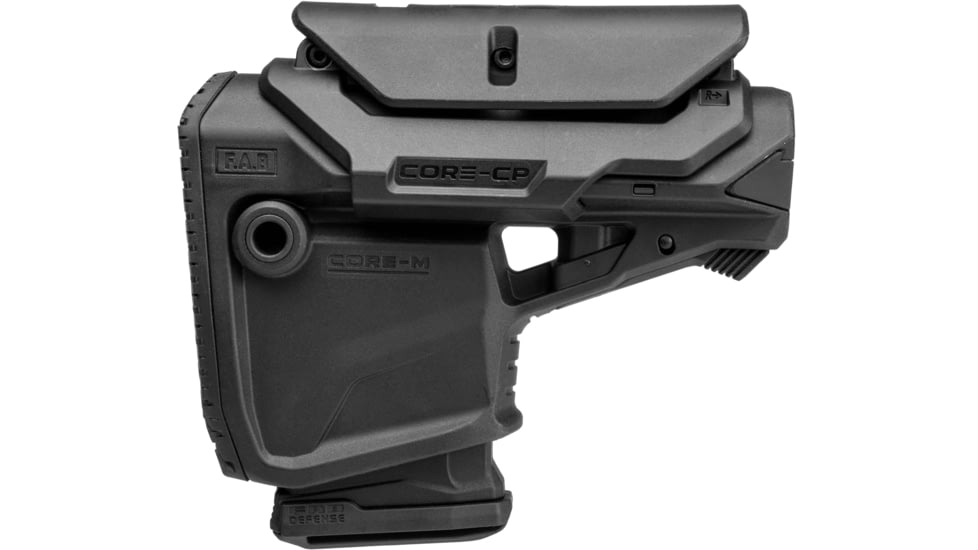 FAB Defense GL CORE MAG CP - M4 Survival Buttstock w/ Built-in Mag Carrier, Black, fx-glcoremagcpb
