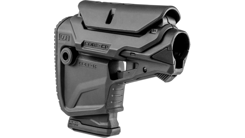 FAB Defense GL CORE MAG CP - M4 Survival Buttstock w/ Built-in Mag Carrier, Black, fx-glcoremagcpb