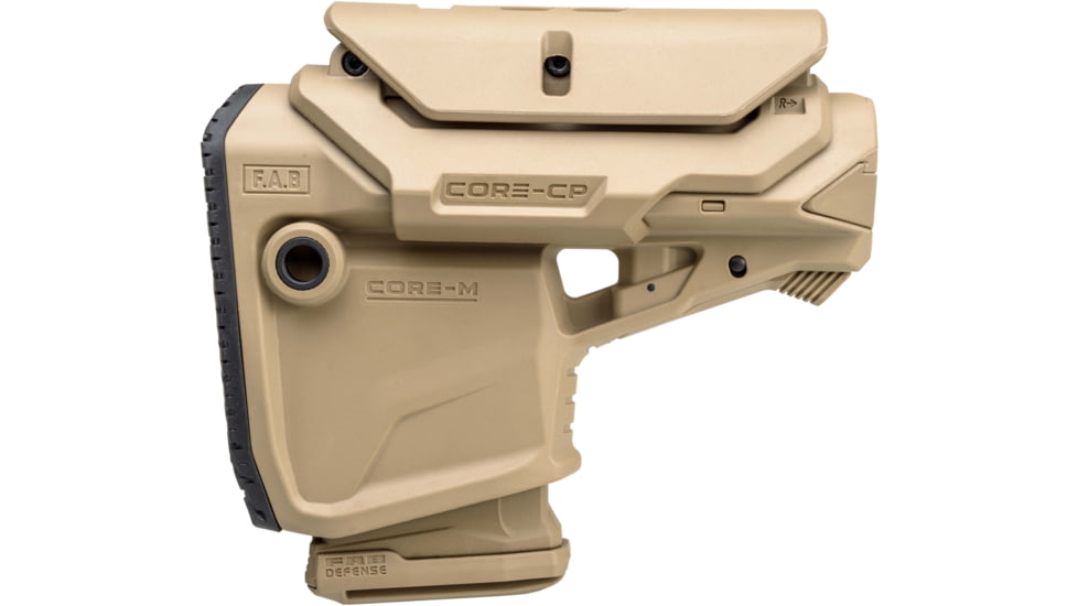 FAB Defense GL CORE MAG CP - M4 Survival Buttstock w/ Built-in Mag Carrier, Flat Dark Earth, fx-glcoremagcpt