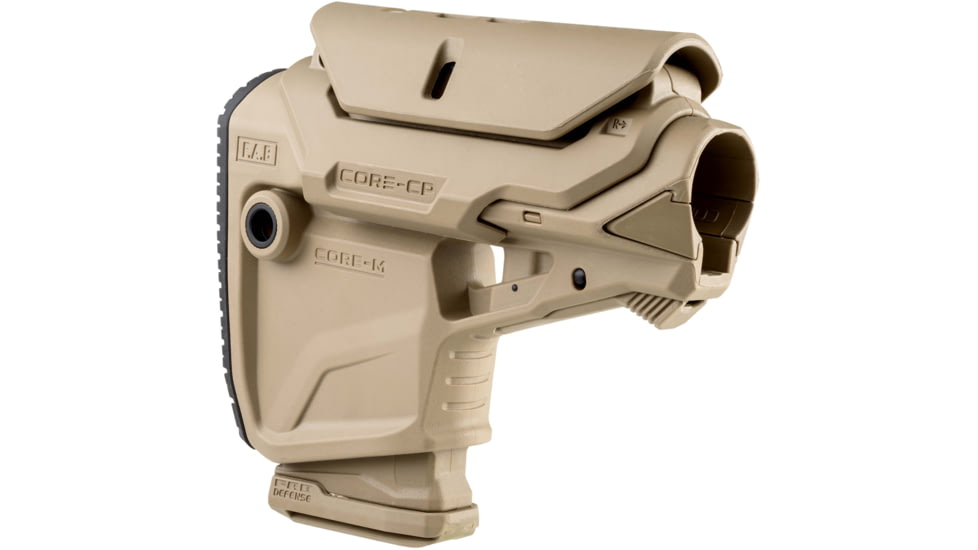 FAB Defense GL CORE MAG CP - M4 Survival Buttstock w/ Built-in Mag Carrier, Flat Dark Earth, fx-glcoremagcpt