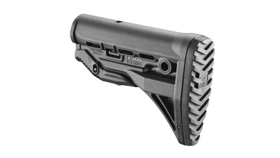 FAB Defense GLSHOCK AR-15/M16/M4 Recoil Reducing Stock Polymer, Black, FX-GLSHOCK