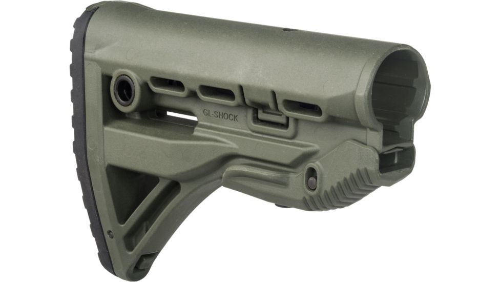 FAB Defense GLSHOCK AR-15/M16/M4 Recoil Reducing Stock Polymer, OD Green, FX-GLSHOCKG