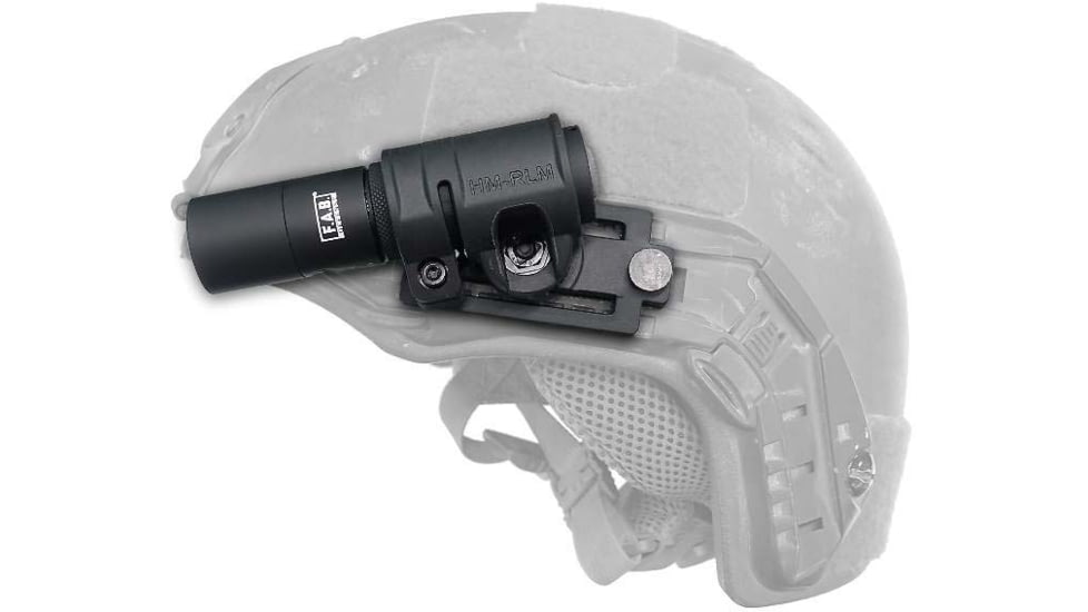 FAB Defense Helmet Mounted - Rotating Light Mount, Black, fx-hmrlm