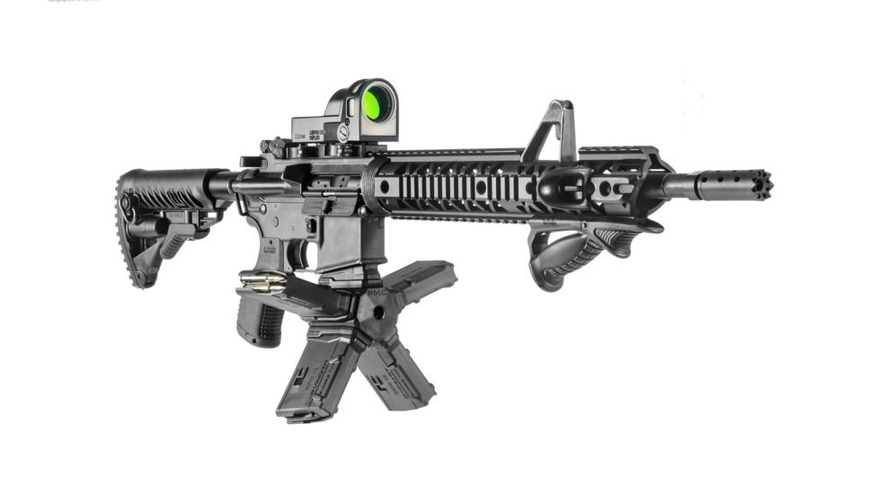 FAB Defense M16 Aluminum Quad Rail Handguard, Extended, Carbine length, Black, FX-NFREX