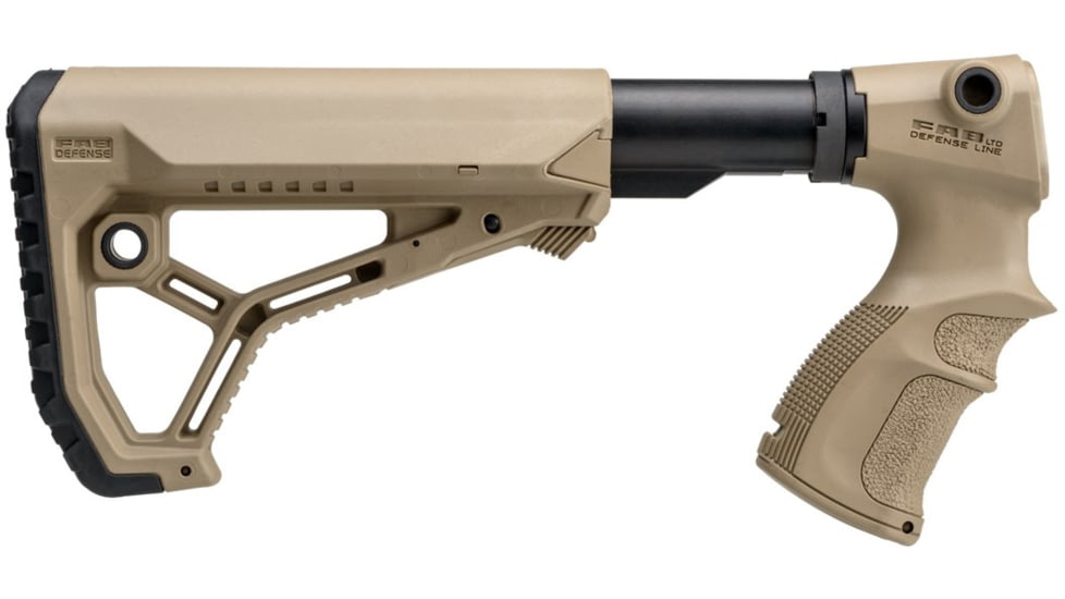 FAB Defense M4 Collapsible Buttstock For Remington 870, FDE, fx-agrf870fkt