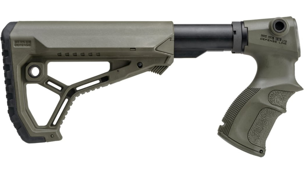 FAB Defense M4 Collapsible Buttstock For Remington 870, OD Green, fx-agrf870fkg