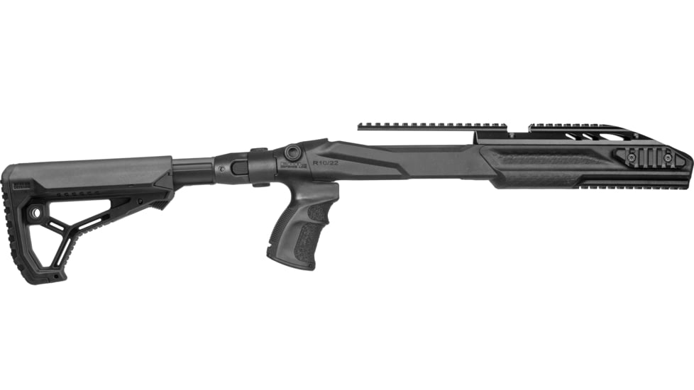 FAB Defense M4 Collapsible Stock Optics-Ready Pro Kit For Ruger 10/22, Black, FX-M4PR1022B