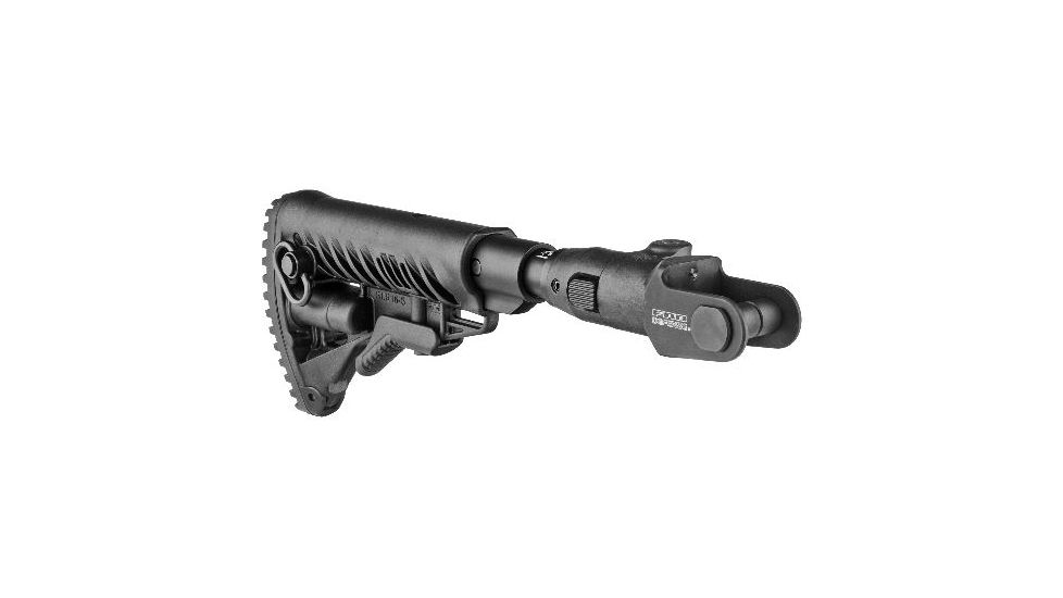 FAB Defense M4 Folding, Collapsible Buttstock w/ Shock Absorber for AKMS (Polymer Joint), Black M4-AKMSP SB-B