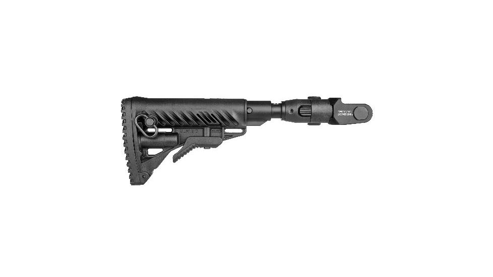 FAB Defense M4 Folding, Collapsible Buttstock w/ Shock Absorber for AKMS (Polymer Joint), Black M4-AKMSP SB-B