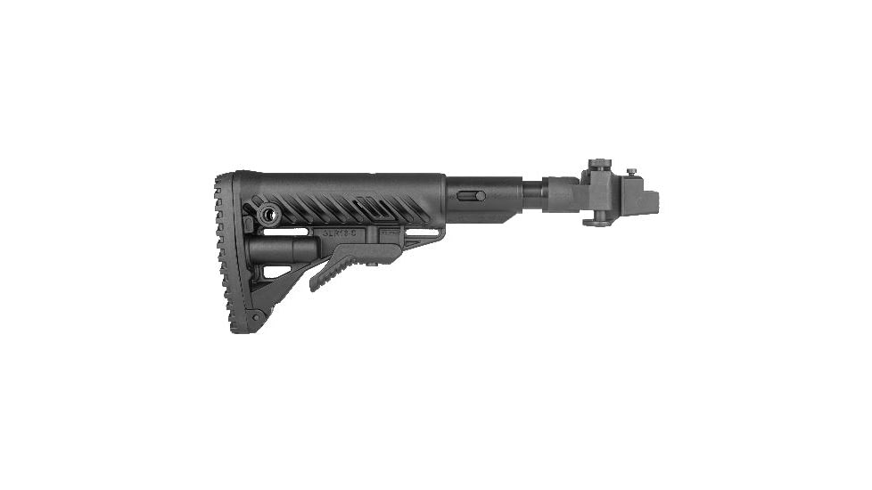 FAB Defense M4 Folding, Collapsible Buttstock w/ Shock Absorber for AK47 (Metal Joint), Black M4AK SB-B