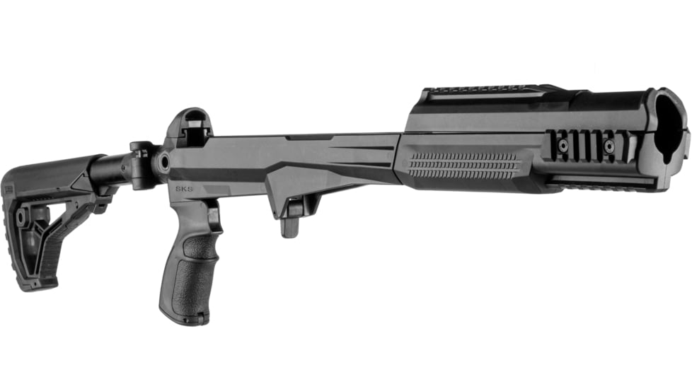 FAB Defense M4 SKS Complete Chassis System, w/ M4 Buttstock, Black, FX-M4SKSB