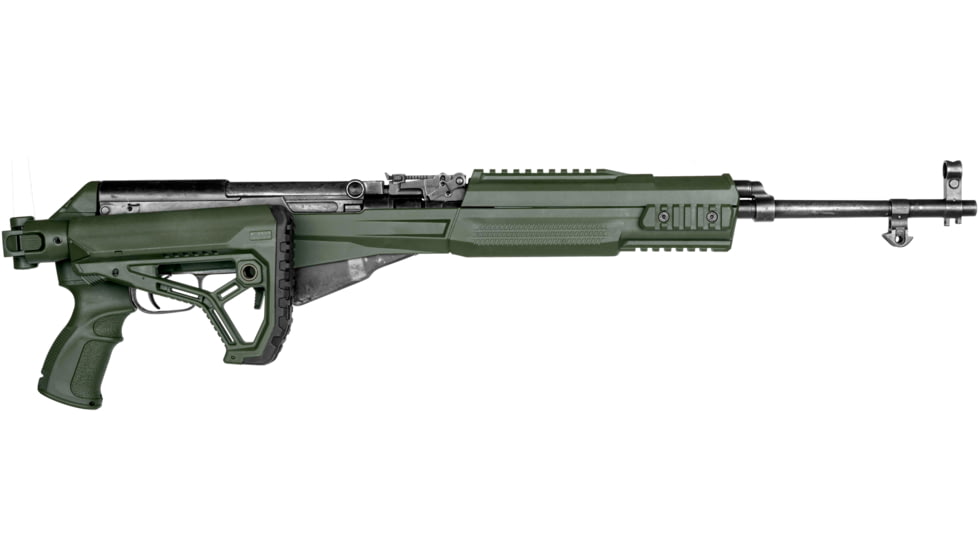 FAB Defense M4 SKS Complete Chassis System, w/ M4 Buttstock, OD Green, FX-M4SKSG