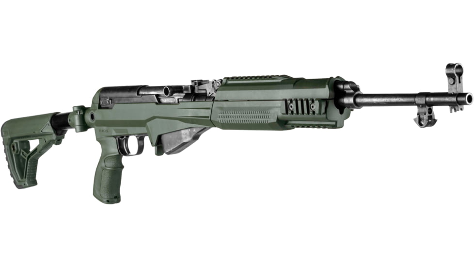 FAB Defense M4 SKS Complete Chassis System, w/ M4 Buttstock, OD Green, FX-M4SKSG