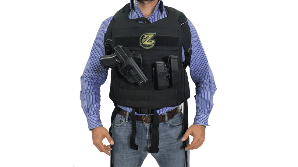 FAB Defense Masada Bulletproof Backpack Full Body Armor/Bulletproof Vest, Level IIIA, Black/Grey/Red, Masada-Val