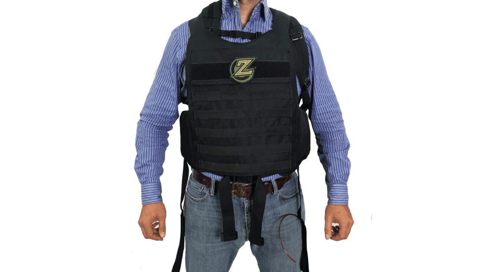 FAB Defense Masada Bulletproof Backpack Full Body Armor/Bulletproof Vest, Level IIIA, Black/Grey/Red, Masada-Val