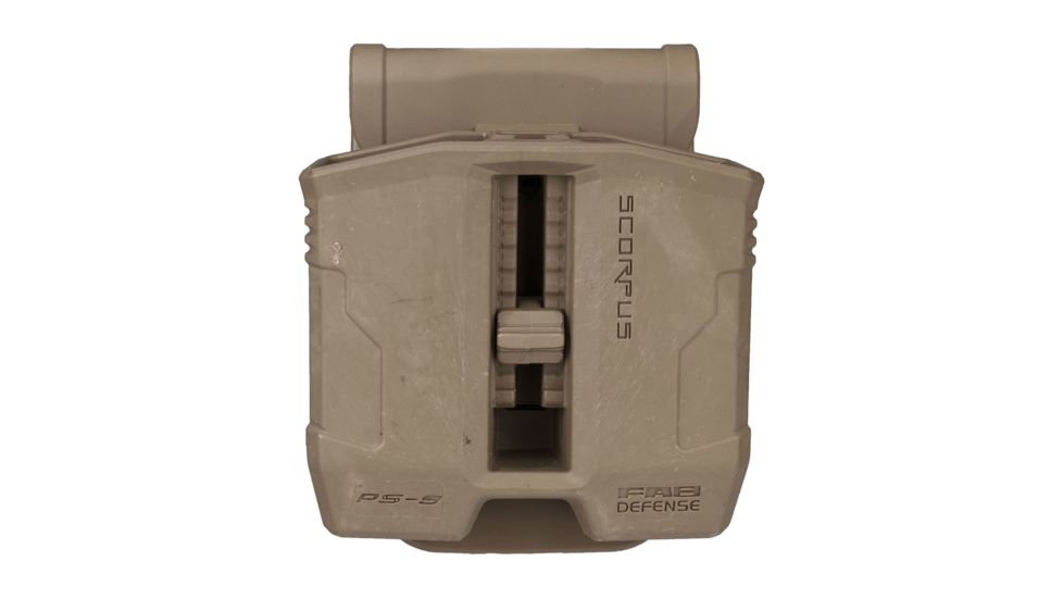 FAB Defense PS-9S Double Magazine Pouch w/Swivel for Steel 9mm and .40 cal Magazines, Flat Dark Earth, SC-PS9ST