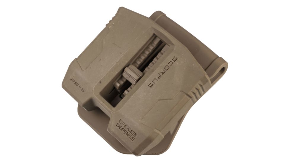 FAB Defense PS-9S Double Magazine Pouch w/Swivel for Steel 9mm and .40 cal Magazines, Flat Dark Earth, SC-PS9ST