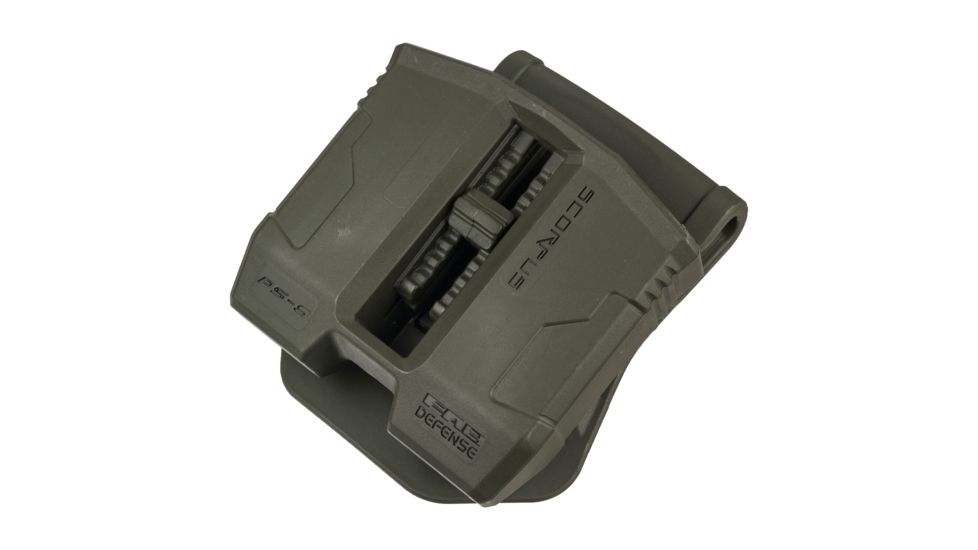 FAB Defense 9mm Steel Magazine Pouch w/Swivel for Steel 9mm and .40 cal Magazines, OD Green, SC-PS9SG