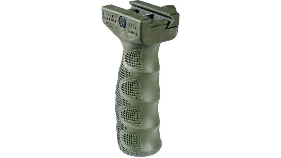 FAB Defense Rubber Overmolded Ergonomic Foregrip, OD Green, FX-REGG