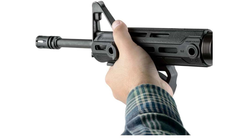 FAB Defense Rubberized M-LOK Compatible Ergonomic Pointing Grip Combo Pack, Black, fx-ptkmcb