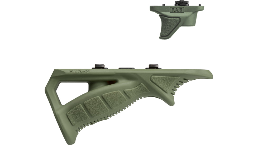 FAB Defense Rubberized M-LOK Compatible Ergonomic Pointing Grip Combo Pack, ODG, fx-ptkmcg