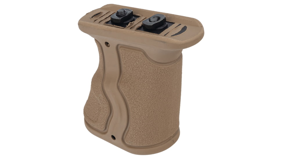 FAB Defense Rubberized M-LOK Compatible Short Ergonomic Forward Grip, FDE, fx-gradmt