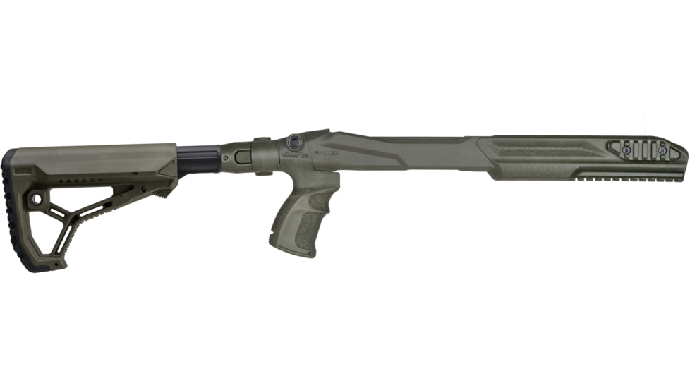 FAB Defense Ruger 10/22 Collapsible Stock Conversion Kit, OD Green, FX-M4R1022G