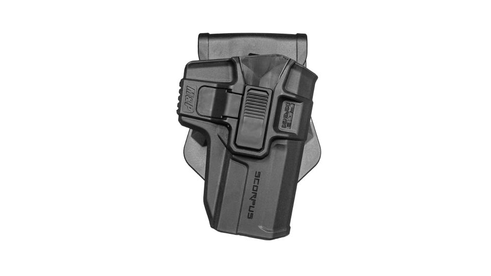 Scorpus M1 Level II Retention OWB Belt/Paddle Holster, Glock 20/Glock 37/Glock 29/Glock 38/Glock 30/Glock 36/Glock 39/Glock 21/Glock 40, Right Hand, Matte, Black, SC-G21RB