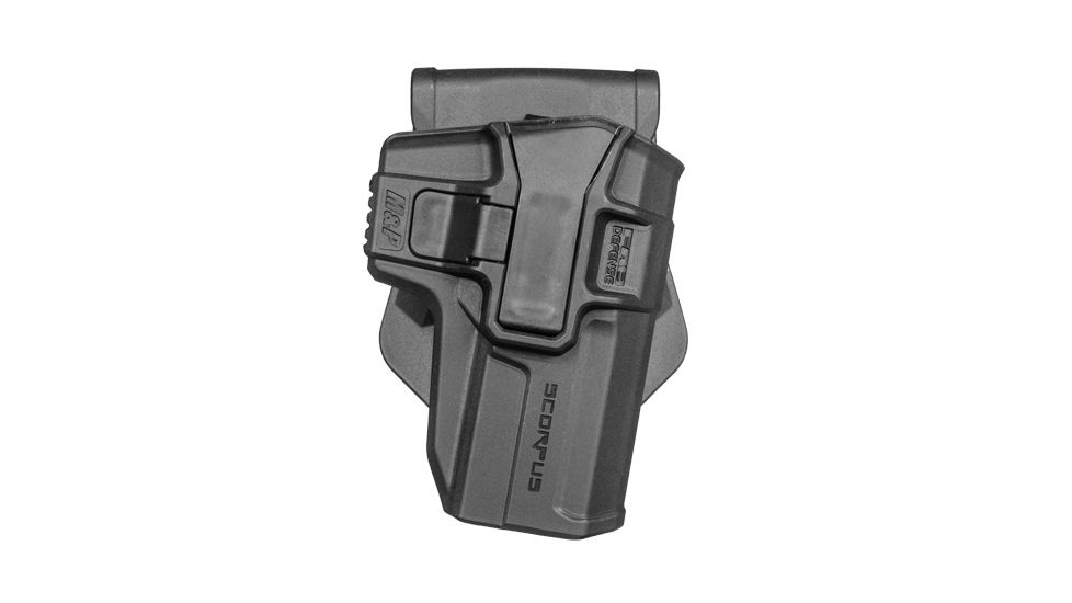 Scorpus M1 Level 1 Retention OWB Belt/Paddle Holster, 1911/1911 5in/Glock 21, Left Hand, Black, SC-G21LHB
