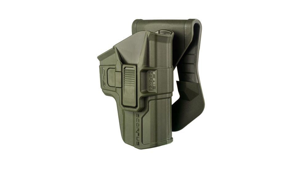 Scorpus M1 Level 1 Retention OWB Belt/Paddle Holster, 1911/1911 5in/Glock 21, Right Hand, OD Green, SC-G21G