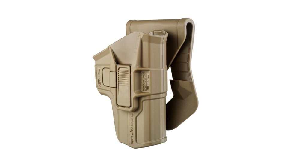 Scorpus M1 Level 1 Retention OWB Belt/Paddle Holster, 1911/1911 5in/Glock 21, Right Hand, Flat Dark Earth, SC-G21T